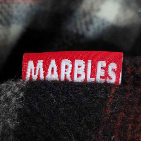 マーブルズ MARBLES 裏地キルティング ウールチェックジャケット スタッズ メンズ