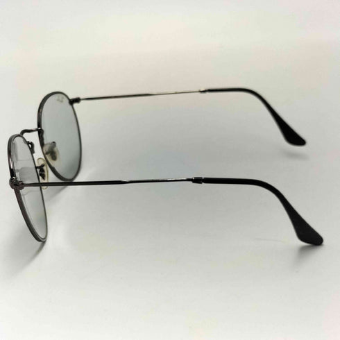 レイバン Ray-Ban イタリア製 ROUND METAL ポリッシュ ブラック メンズ 53□21