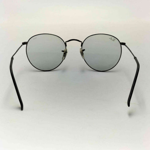レイバン Ray-Ban イタリア製 ROUND METAL ポリッシュ ブラック メンズ 53□21