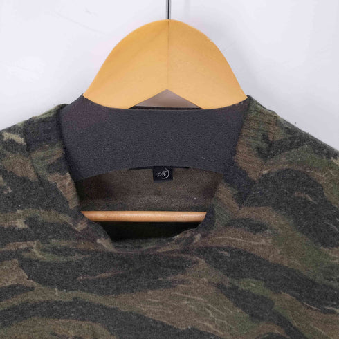 ジィヒステリックトリプルエックス Thee Hysteric XXX 迷彩 カシミヤ混 クルーネックニット Y2K メンズ JPN:M