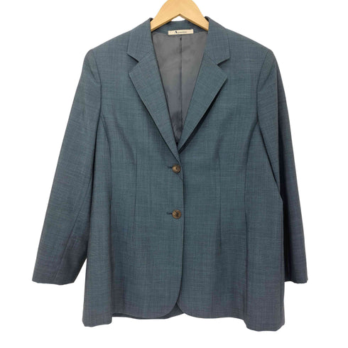 アクアスキュータム AQUASCUTUM ウールモヘヤ混 2B テーラードジャケット レディース