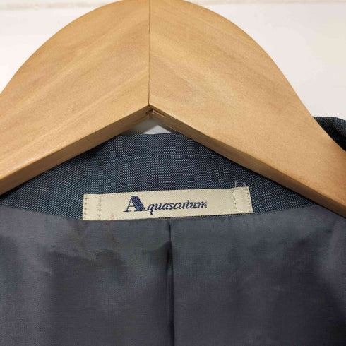 アクアスキュータム AQUASCUTUM ウールモヘヤ混 2B テーラードジャケット レディース