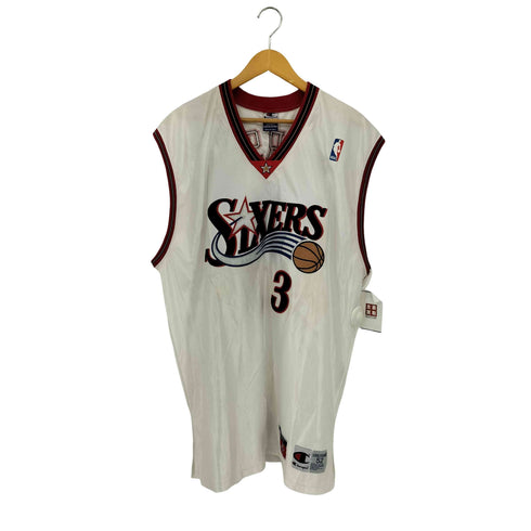 チャンピオン Champion SIXERS IVERSON 3 アイバーソン ゲームシャツ ユニフォーム メンズ XX-LARGE