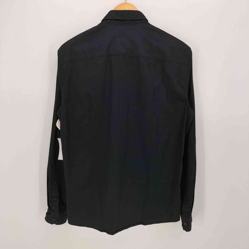 アルマーニエクスチェンジ ARMANI EXCHANGE SLIM 襟 ロゴ 刺繍 L/S 比翼 レギュラーカラー シャツ メンズ import:M