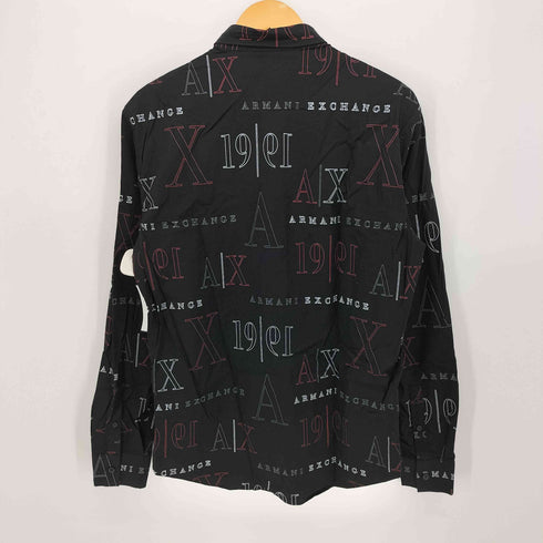 アルマーニエクスチェンジ ARMANI EXCHANGE REGULAR 総柄 L/S レギュラーカラー シャツ メンズ import:S