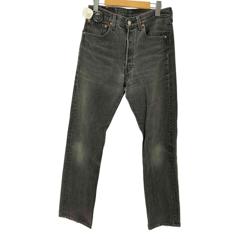 リーバイス Levis 90S USA製 ボタン裏 522 刻印 501 ボタンフライ ストレート ブラック デニム パンツ メンズ W31L32