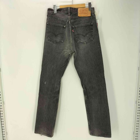 リーバイス Levis 90S USA製 ボタン裏 522 刻印 501 ボタンフライ ストレート ブラック デニム パンツ メンズ W31L32