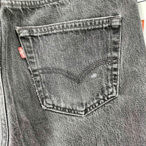 リーバイス Levis 90S USA製 ボタン裏 522 刻印 501 ボタンフライ ストレート ブラック デニム パンツ メンズ W31L32