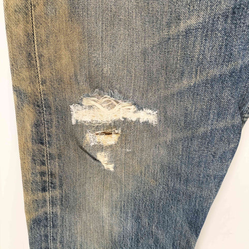 リーバイス Levis 90S 97年製 USA製 ボタン裏501 刻印 501 ボタンフライ ダメージ ストレート デニム パンツ メンズ W33L32