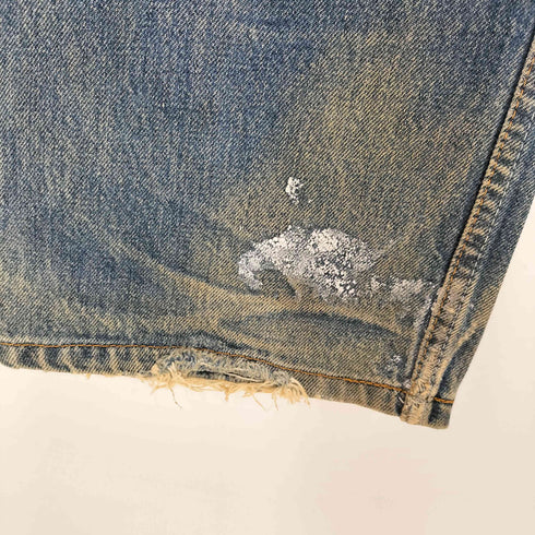 リーバイス Levis 90S 97年製 USA製 ボタン裏501 刻印 501 ボタンフライ ダメージ ストレート デニム パンツ メンズ W33L32