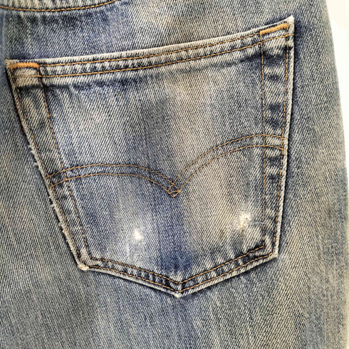 リーバイス Levis 90S 97年製 USA製 ボタン裏501 刻印 501 ボタンフライ ダメージ ストレート デニム パンツ メンズ W33L32