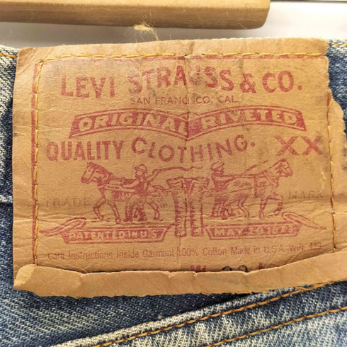 リーバイス Levis 90S 97年製 USA製 ボタン裏501 刻印 501 ボタンフライ ダメージ ストレート デニム パンツ メンズ W33L32