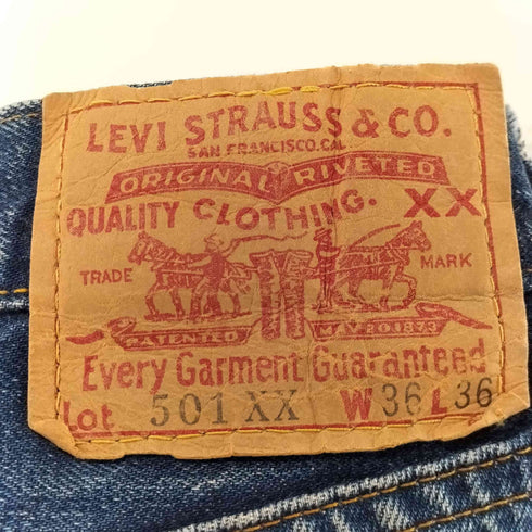 リーバイス Levis 90-00S 501XX ボタン裏555 バレンシア工場製 復刻 ボタンフライ デニムパンツ BIG E メンズ W36 L36