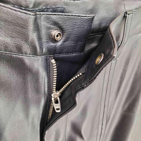 ハレ HARE マテリアル ZIP カーゴパンツ フェイク レザー メンズ D