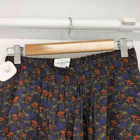CHLOE STORA 総柄 レーヨンキュプラ スカート レディース JPN:36