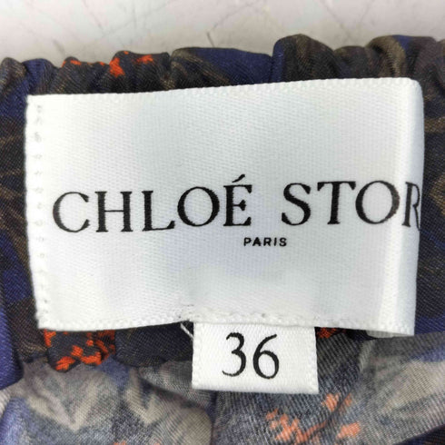 CHLOE STORA 総柄 レーヨンキュプラ スカート レディース JPN:36