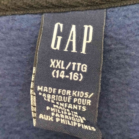 ギャップ Gap 90s 紺タグ ボックスロゴ ハーフジップ フリースジャケット レディース XXL
