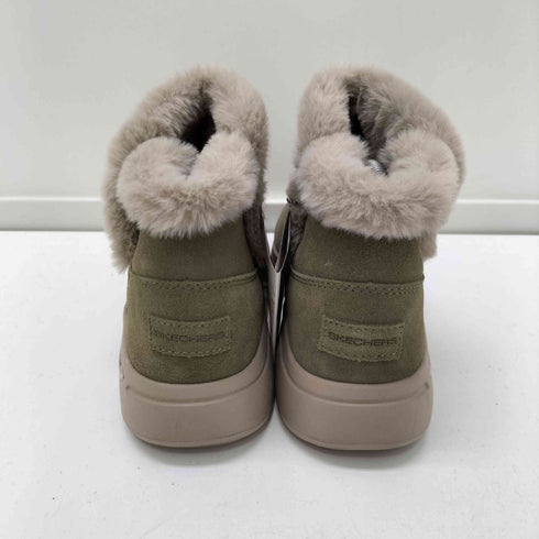スケッチャーズ SKECHERS GO WALK ARCH-CHERISH ゴー ウォーク アーチフィット チェリッシュ フェイクファー スエード ショート ブーツ レディース JPN:24