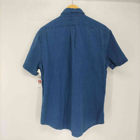 ポロラルフローレン POLO RALPH LAUREN CLASSIC FIT シアサッカー S/S ポロシャツ メンズ JPN:L