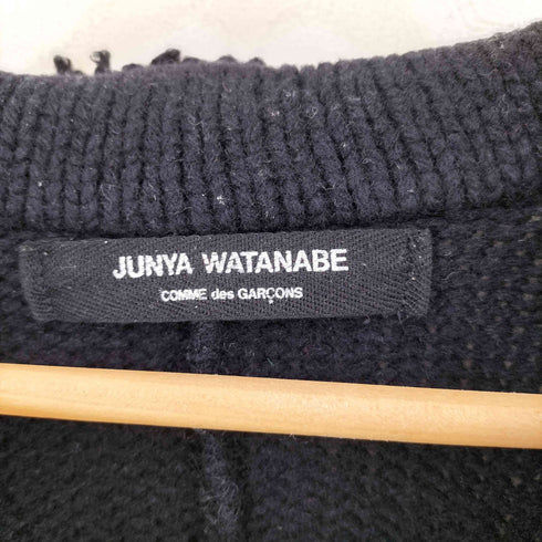 ジュンヤワタナベコムデギャルソン JUNYA WATANABE COMME des GARCONS 切りっぱなしデザイン ニット ジャケット レディース