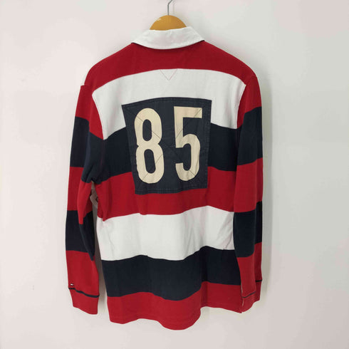 トミーヒルフィガー TOMMY HILFIGER ボーダーラグビーシャツ メンズ JPN:L