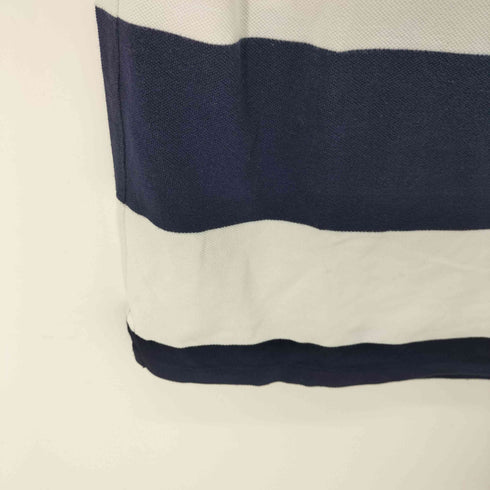 ポロラルフローレン POLO RALPH LAUREN CUSTOM SLIM FIT エンブレム ビックボニー刺繍 ボーダーポロシャツ メンズ JPN:M