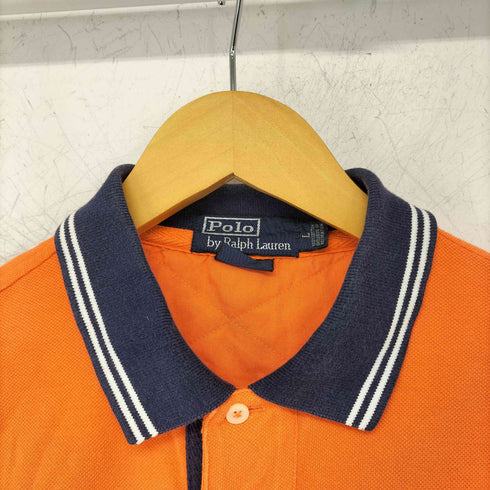 ポロバイラルフローレン Polo by RALPH LAUREN CUSTOM FIT エンブレム 刺繍 ナンバリング ポロシャツ メンズ JPN:L