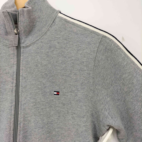 トミーヒルフィガー TOMMY HILFIGER ロゴ刺繍 コットン サイドライン トラックジャケット レディース JPN:2