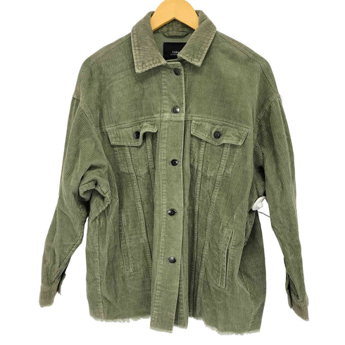 ザラ ZARA コーデュロイ トラッカージャケット レディース import:S