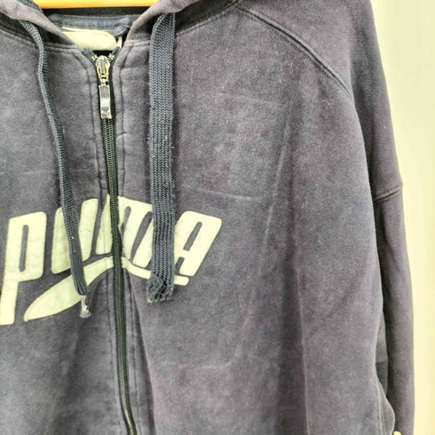 プーマ PUMA 00S フロントロゴ刺繍 フルジップパーカー メンズ import:XL