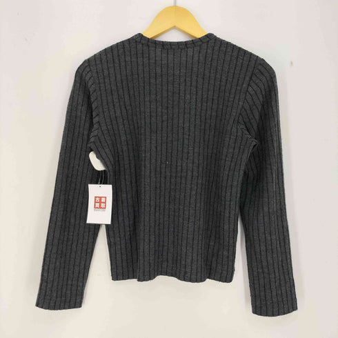 ローブドシャンブルコムデギャルソン robe de chambre COMME des GARCONS 00aw ストライプ フリル ウールニット レディース