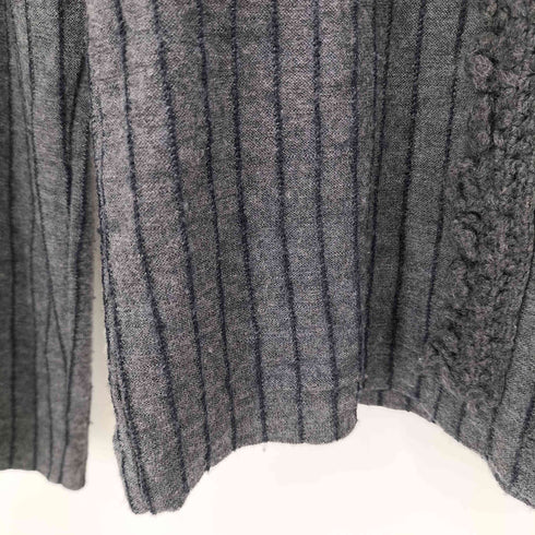 ローブドシャンブルコムデギャルソン robe de chambre COMME des GARCONS 00aw ストライプ フリル ウールニット レディース