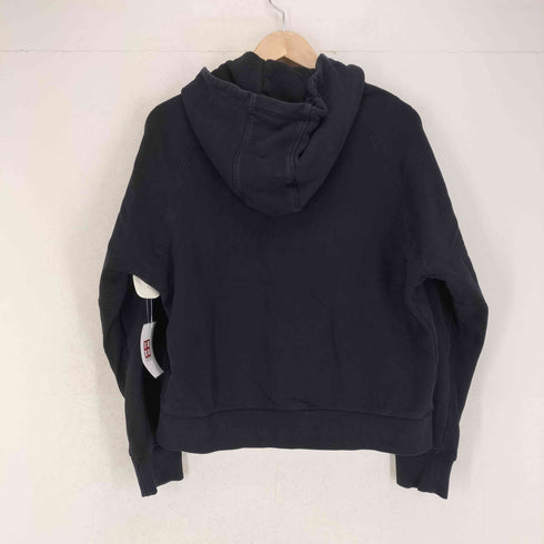 ワイスリー Y-3 ショート丈ロゴプリントプルオーバーパーカー レディース XS