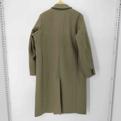 エマクローズ EMMA CLOTHES オーバーサイズメルトンロングダブルチェスターコート メンズ JPN:S