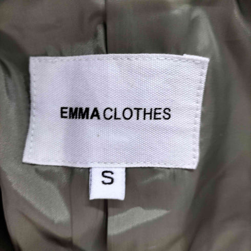 エマクローズ EMMA CLOTHES オーバーサイズメルトンロングダブルチェスターコート メンズ JPN:S