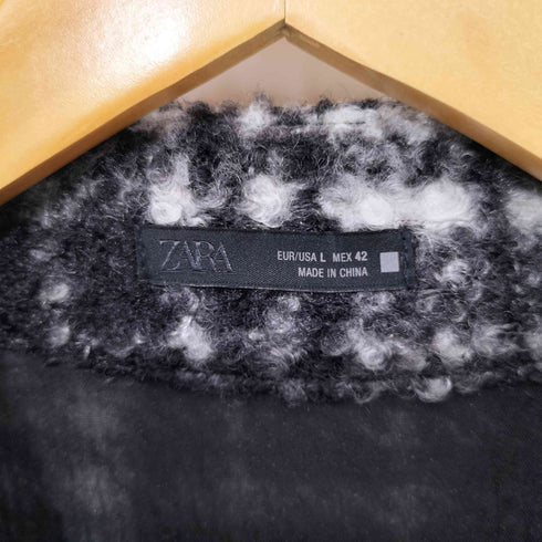 ザラ ZARA チェック柄オーバーシャツ メンズ import:L
