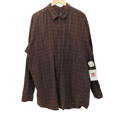 パタゴニア patagonia 2002年製 オーガニックコットン フランネルチェックL/Sシャツ メンズ import:XL