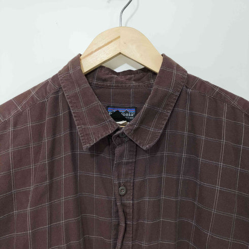 パタゴニア patagonia 2002年製 オーガニックコットン フランネルチェックL/Sシャツ メンズ import:XL