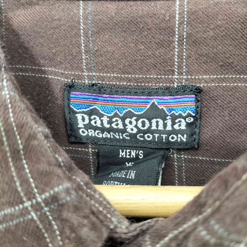 パタゴニア patagonia 2002年製 オーガニックコットン フランネルチェックL/Sシャツ メンズ import:XL