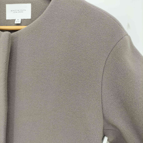 ビューティーアンドユースユナイテッドアローズ BEAUTY & YOUTH UNITED ARROWS ビーバーノーカラーショートコート レディース JPN:M