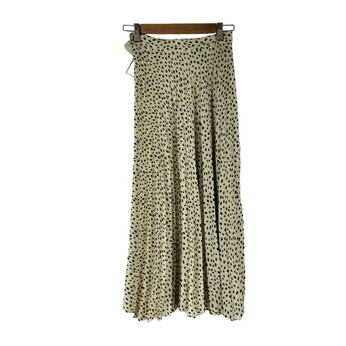 ザラ ZARA 総柄サテン調プリーツスカート レディース JPN:XS