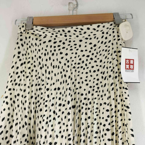 ザラ ZARA 総柄サテン調プリーツスカート レディース JPN:XS