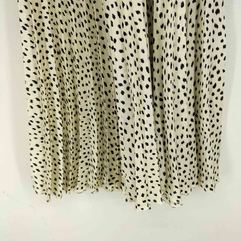 ザラ ZARA 総柄サテン調プリーツスカート レディース JPN:XS