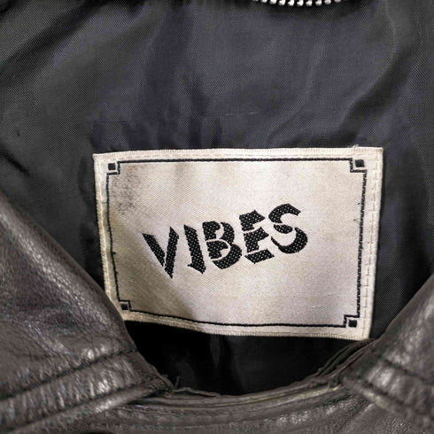 VIBES デザイン レザージャケット メンズ import:L