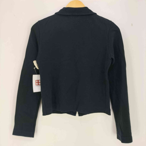 アニエスベー agnes b. PARIS 90-00s フランス製 クロップド スウェット ジップアップジャケット レディース 2