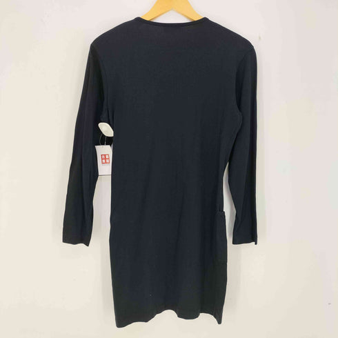 アニエスベー agnes b. PARIS 90-00s ノーカラー ロング チュニック カーディガン レディース