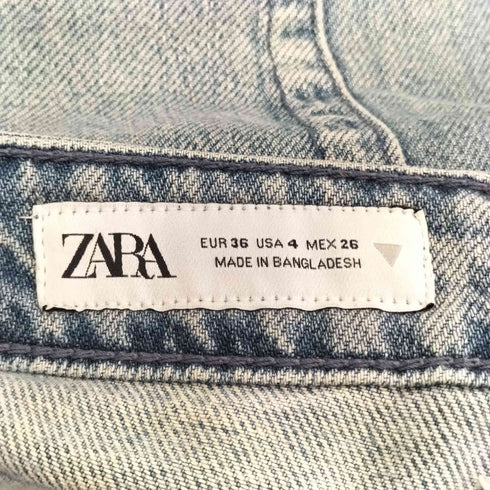 ザラ ZARA マルチポケットデニムカーゴパンツ メンズ 36