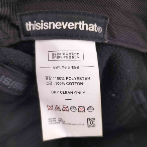 ディスイズネバーザット thisisneverthat フリース アジャスター6パネルキャップ レディース