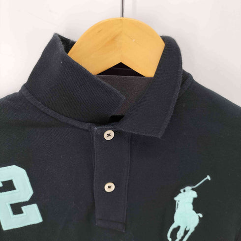 ラルフローレン RALPH LAUREN THE SKINNY POLO ビックポニー ナンバリング ポロシャツ レディース JPN:L