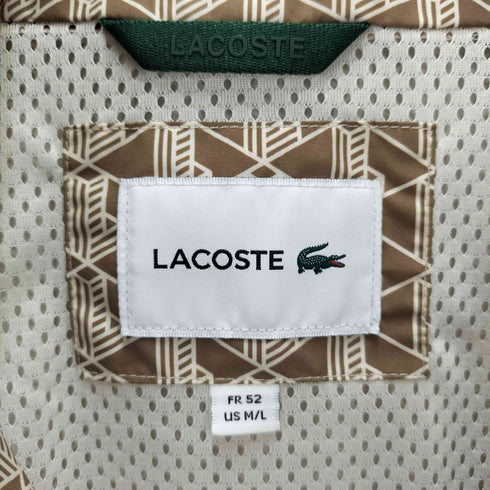 ラコステ LACOSTE バックプリントモノグラムトラックジャケット メンズ import:M